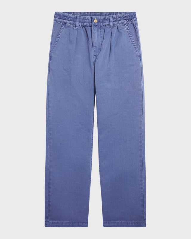 Boy's Cotton Twill Easy Straight-Leg Pants, Size 8-20